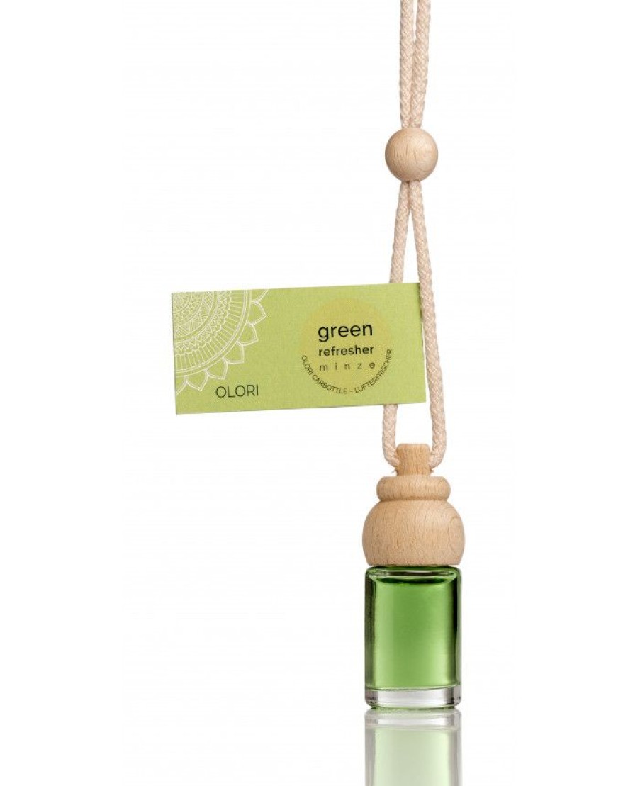 Room Geur | Olori Olori Carbottle Mit Holzaufsatz Minze 8 Ml