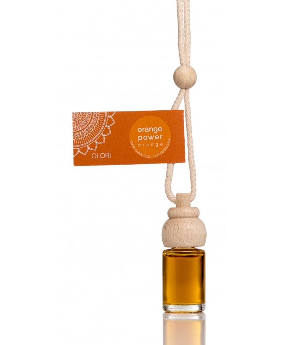 Room Geur | Olori Olori Carbottle Mit Holzaufsatz Orange 8 Ml